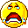 Smiley triste pleur