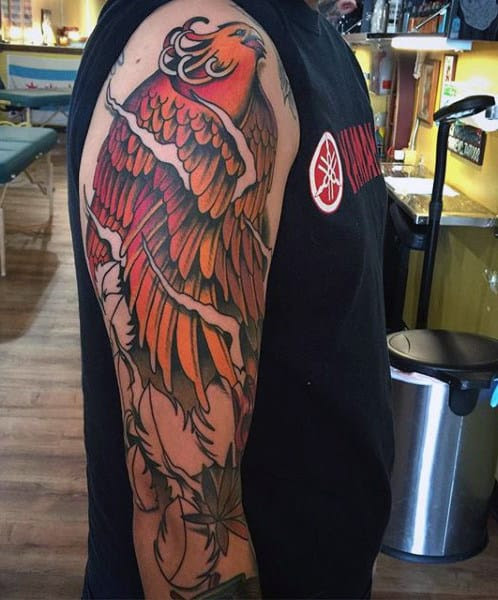 Gambar Tato Burung Phoenix Di Lengan - Koleksi Gambar HD