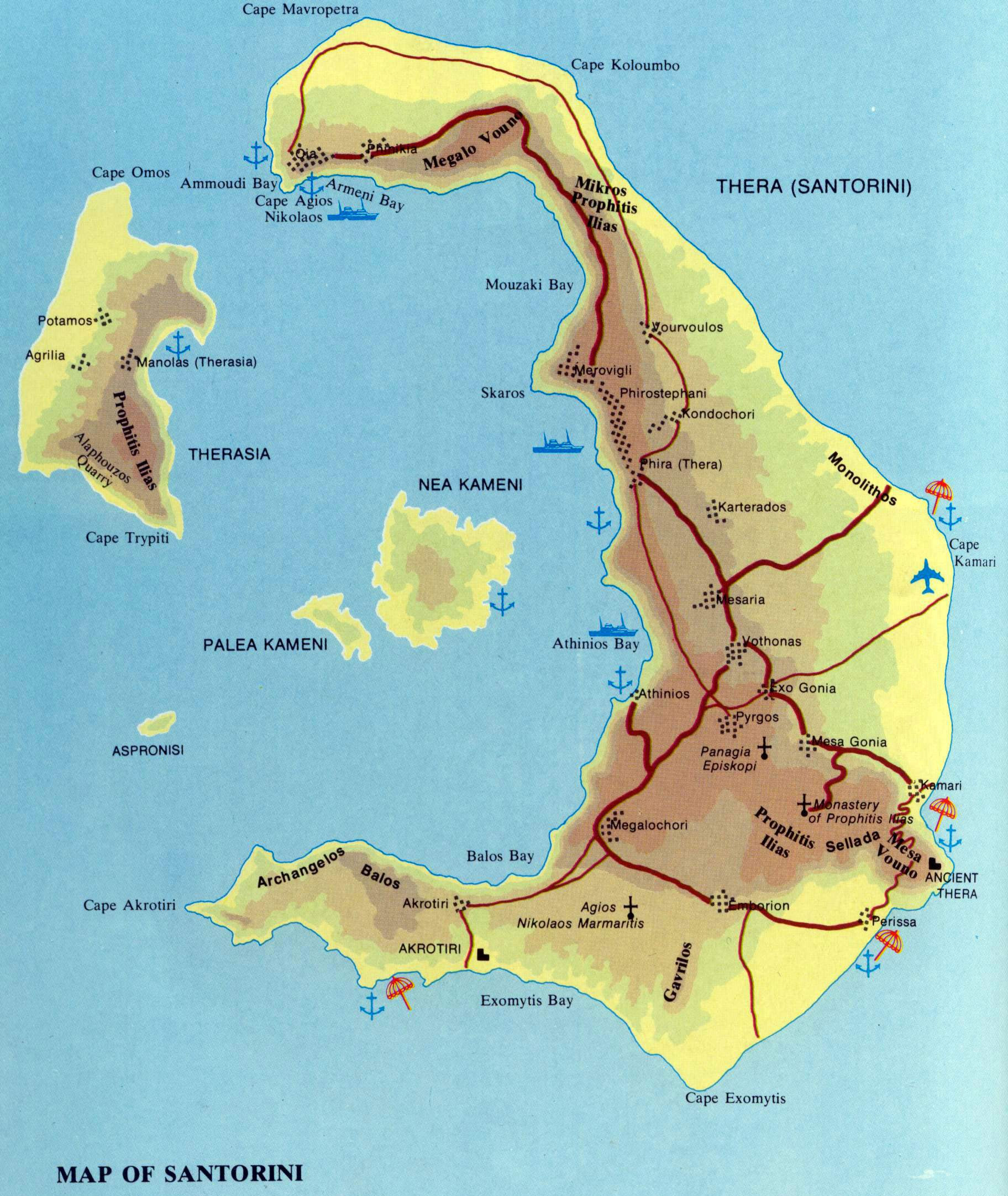 Carte De Santorin | Carte