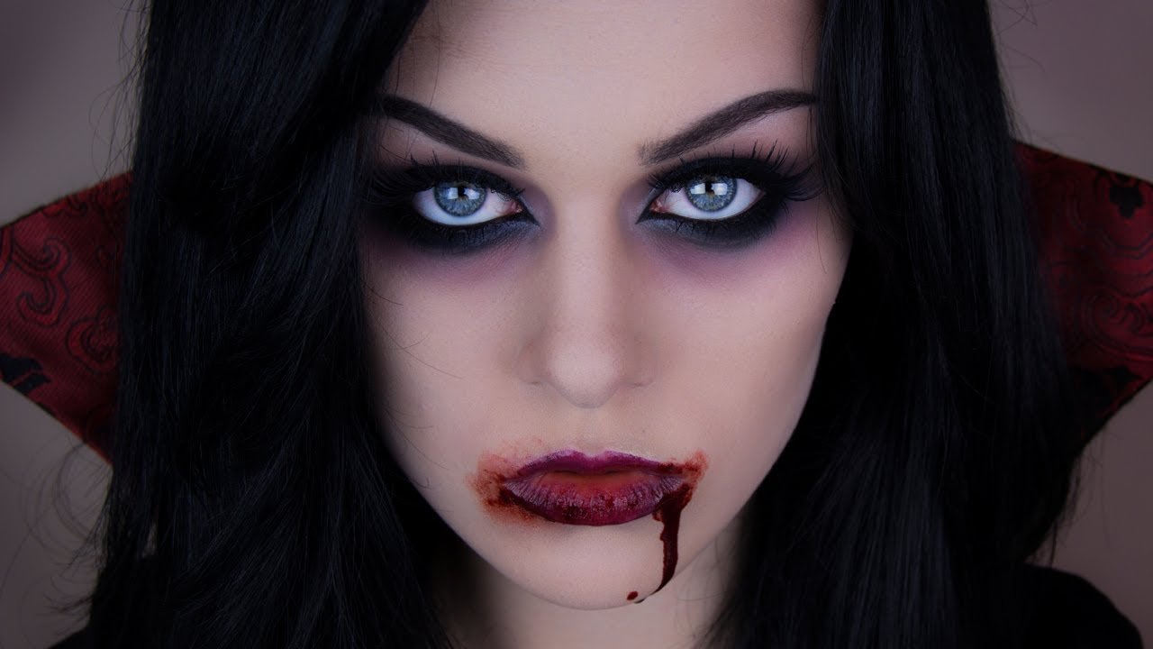 Vampire halloween makeup tutorial