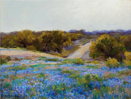 Julian Onderdonk - Blue Bonnets at Late Afternoon