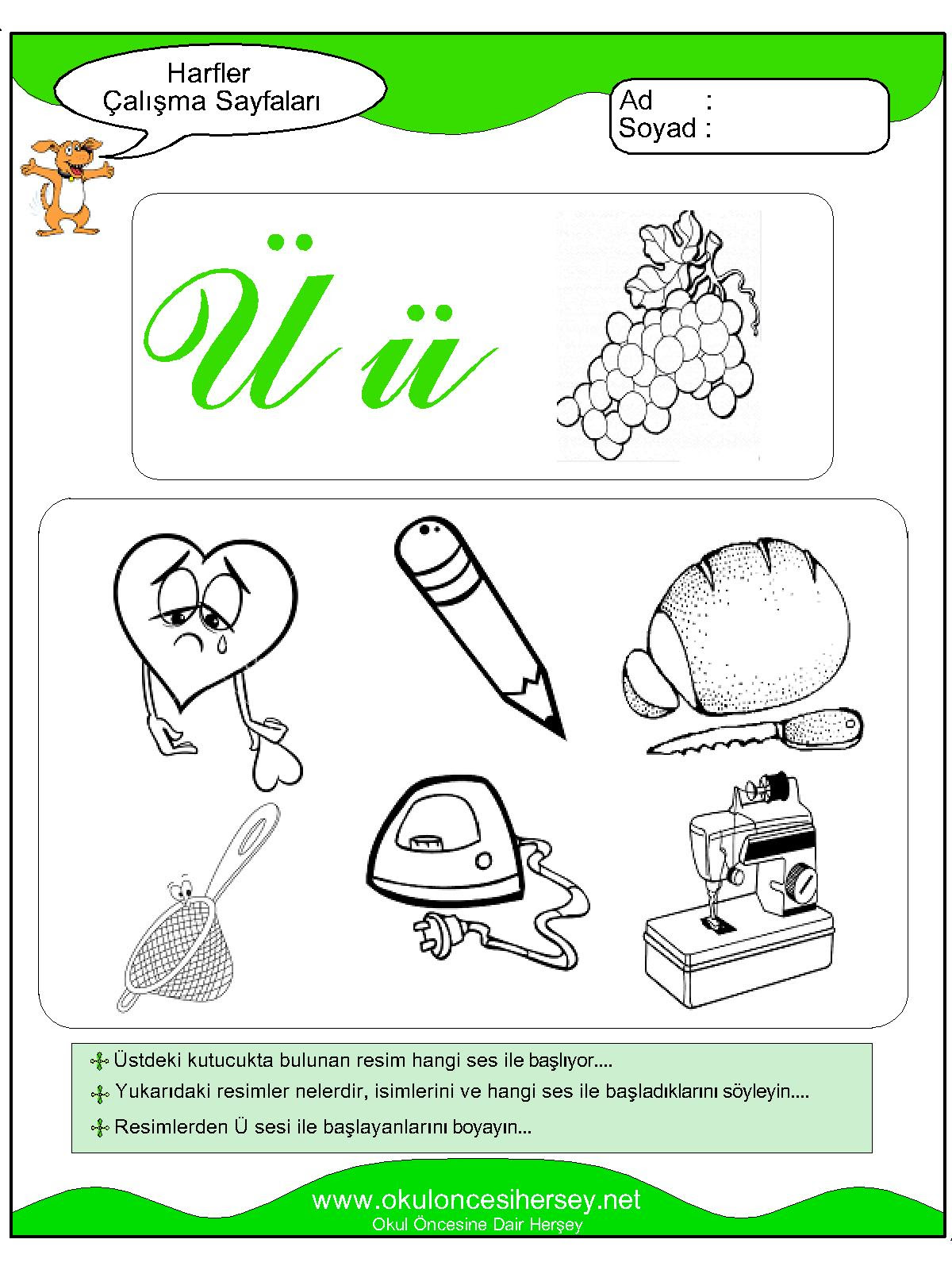 ü Harfi Ile Başlayan Nesneler - WRHS