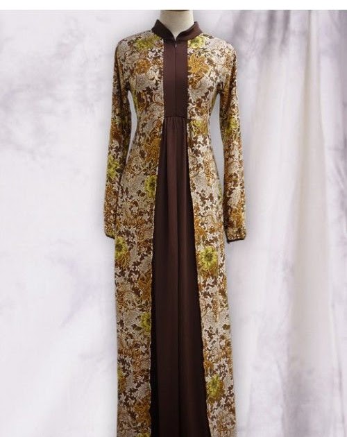 Model Baju Gamis Sutra Modern Berkas Sekolah