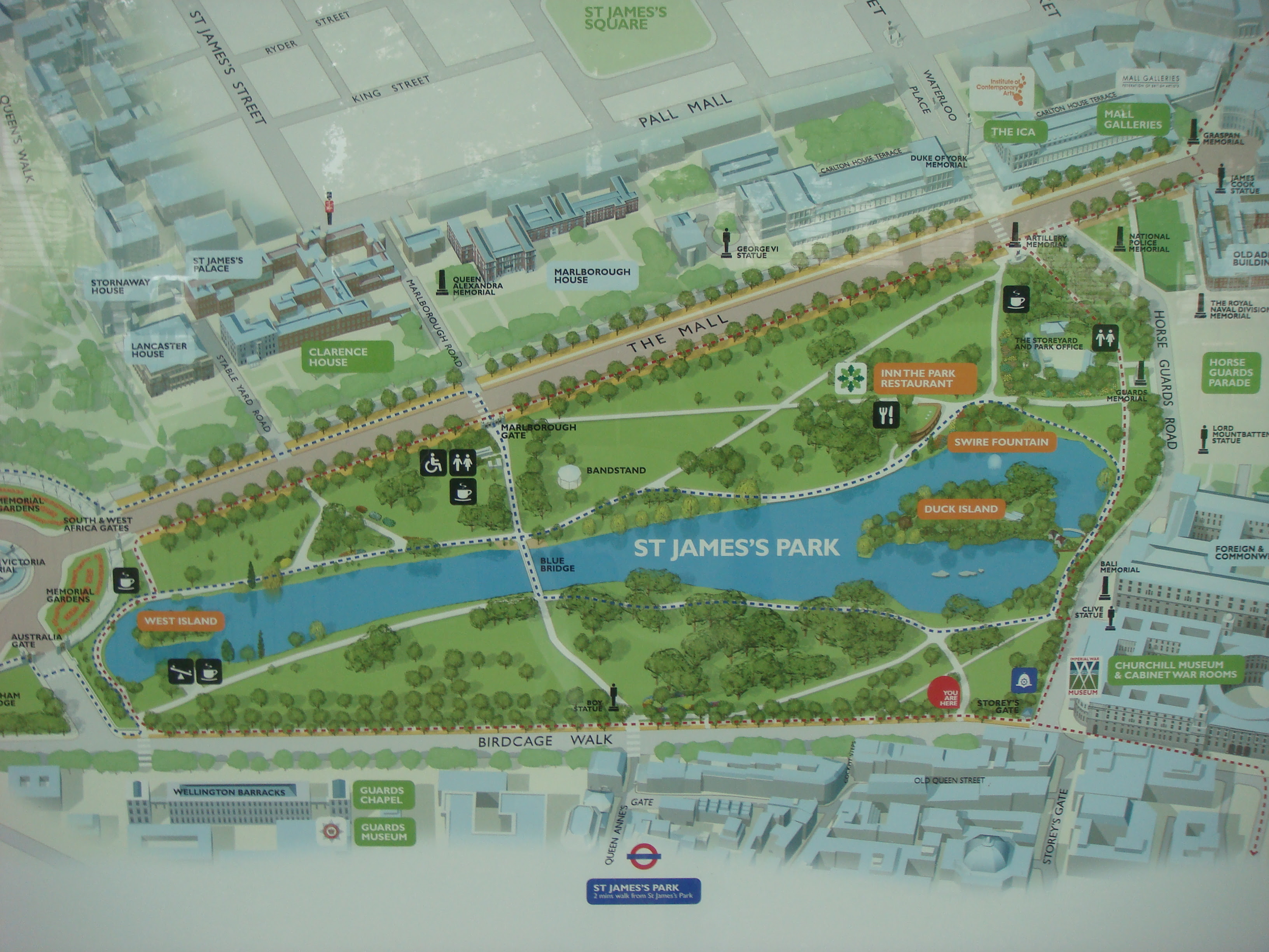 Map Of St James Park London Odsepatu