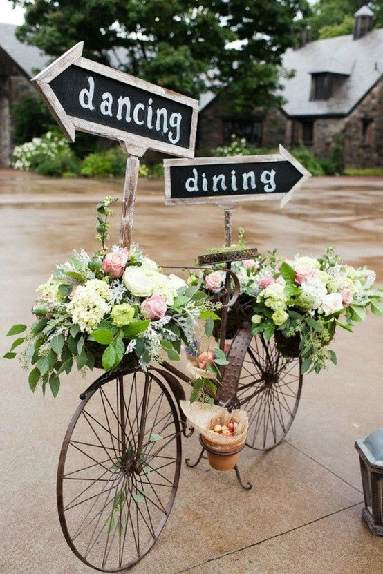 Great idea for adding a unique display of flowers to an outdoor event.another idea for next time Corie