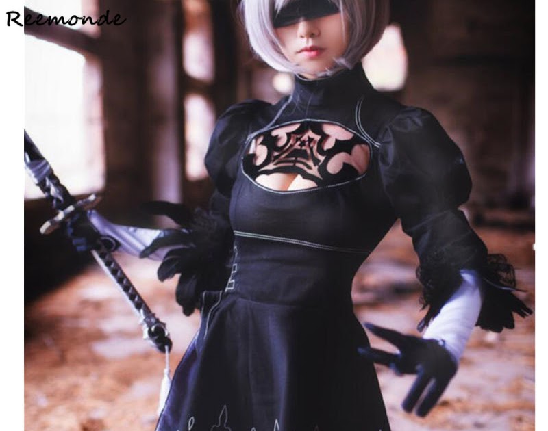 Promo Game Nier Automata Yorha No 2 Type B Cosplay Costumes Sexy Black