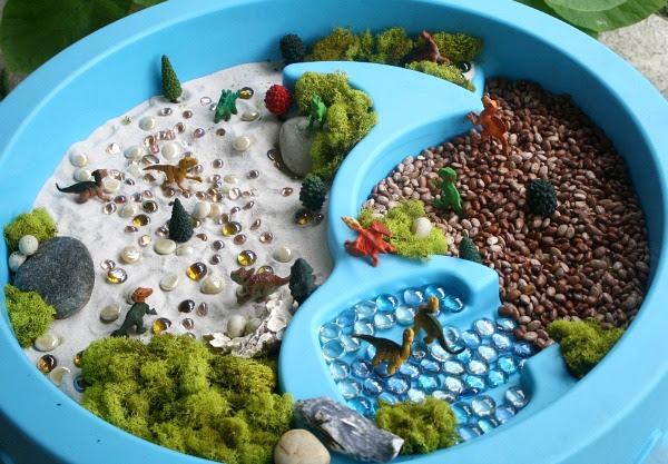 Dinosaur Sensory Tub for Kids
