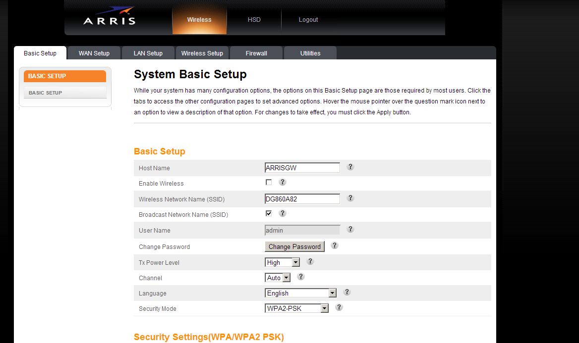 How To Change Your Router Password Arris