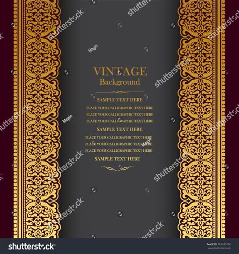 Vintage Background Design Elegant Book Cover Stock Vector Vintage Background Design Elegant Book Cover Stock Vector