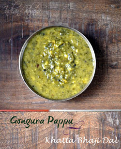 Gongura Pappu Khatta Bhaji Dal Recipe
