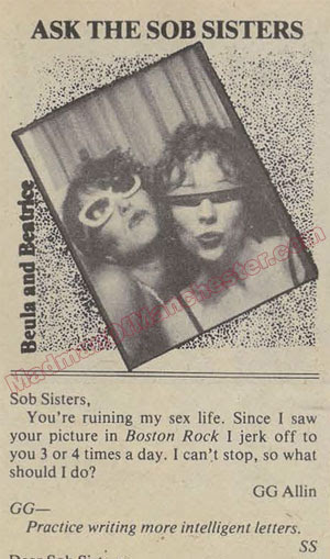 GG Allin ad