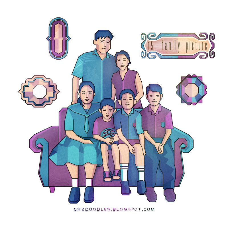Family Drawing Easy 6 Members - img-top