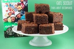 Girl Scout Thin Mint Brownies