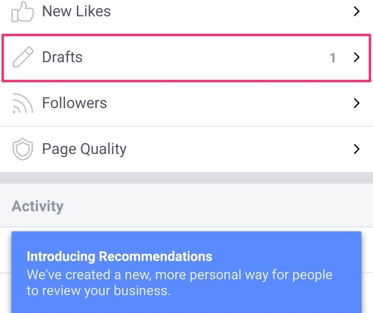 How To Find Facebook Drafts - I Saved A Draft Post On My Personal