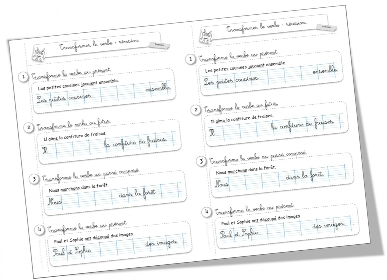 Transformer Un Texte Au Passé Composé En Ligne Transformer Un Texte Au Passé Composé Cm2 - Exemple de Texte