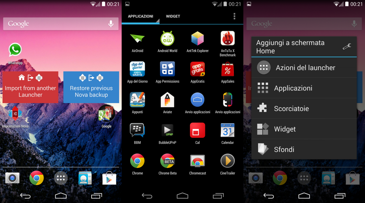 Miglior Launcher Android, Download gratis Nova Launcher 3.0 