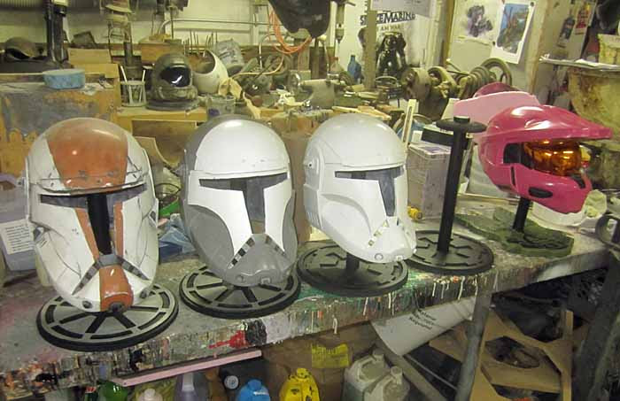 Helmet Stand Lineup