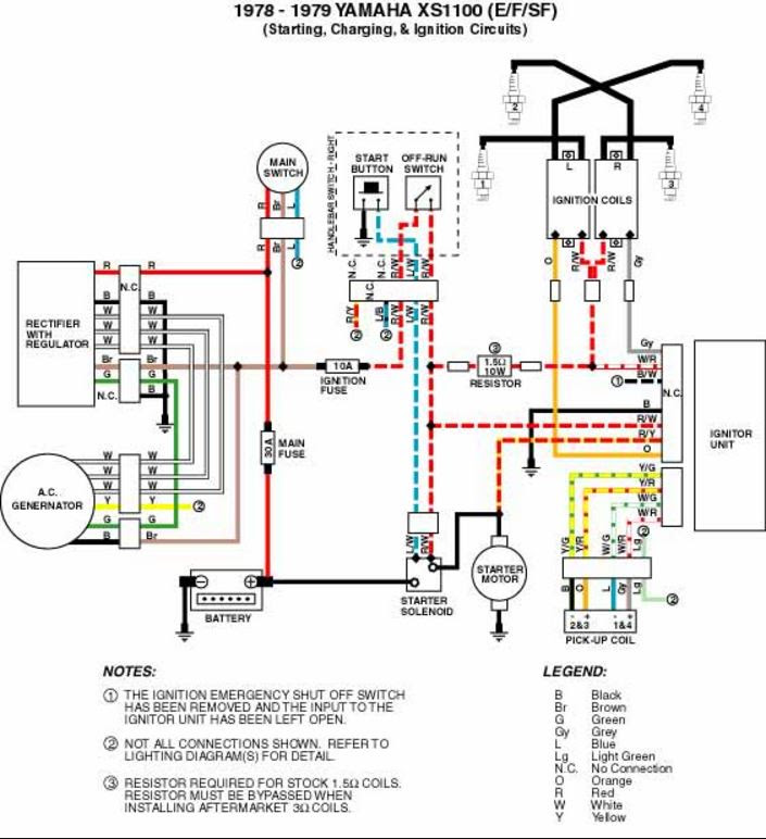 Yamaha Xs1100 Ignition Switch Wiring Diagram - Wiring Diagram Schemas