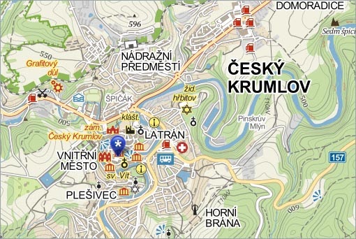 Cesky Krumlov Mapa | Mapa