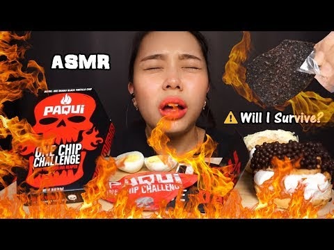 chip challenge paqui asmr tortilla hottest whispered