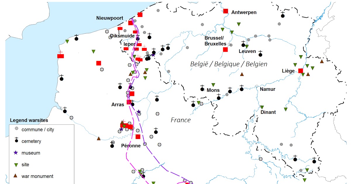 Schlachtfelder Des 2 Weltkriegs Karte | Karte