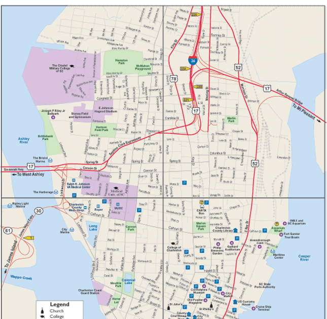 Map Of Charleston Sc And Surrounding Area