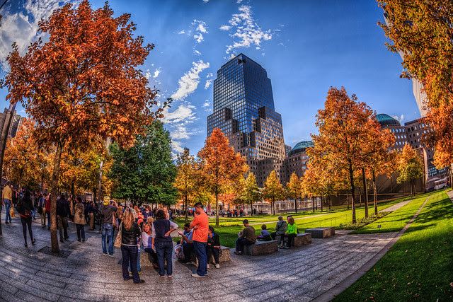Fall Foliage at the 9/11 Memorial
