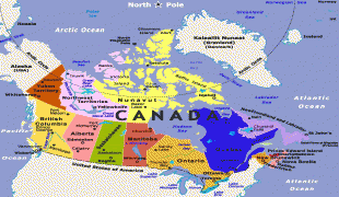 Kanadas Karta | Karta Mellersta