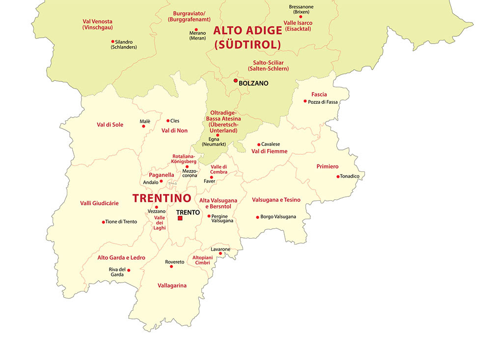 Trentino Karte | Karte