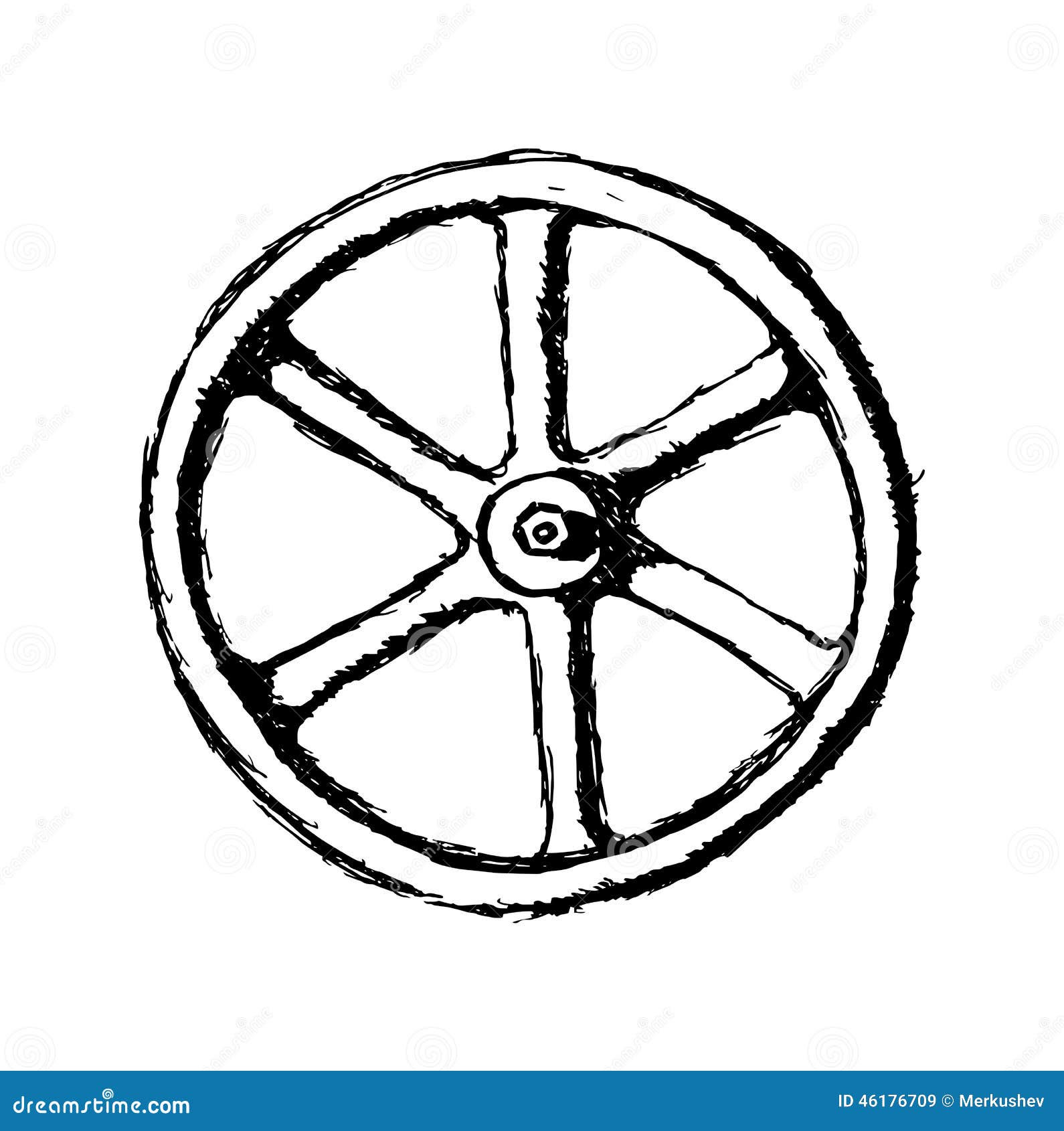 Схематическое изображение колеса