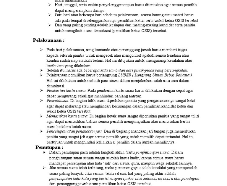 Contoh Surat Berita Acara Pemilihan Rt : Surat Berita Acara Pemilihan