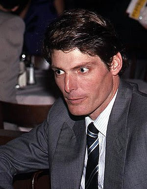 Photo to Christopher Reeve being interviewed a...