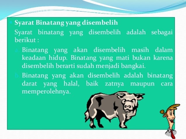 Sebutkan Ketentuan Seorang Penyembelih Hewan