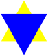 Blue triangle jew.svg