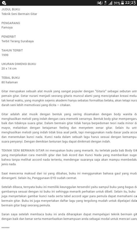 Contoh Resensi Novel Fiksi Promise Kumpulan Contoh Makalah Doc Lengkap