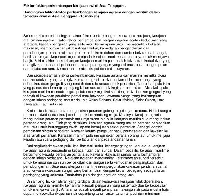 Contoh Jawapan Sejarah Kertas 3 Tingkatan 4 Bab 8 - James Contoh Jawapan Sejarah Kertas 3 Tingkatan 4 Bab 8 - James