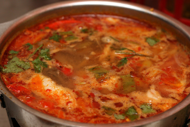 Seafood Tom Yum (S$10) - Spicy Sour Red Soup