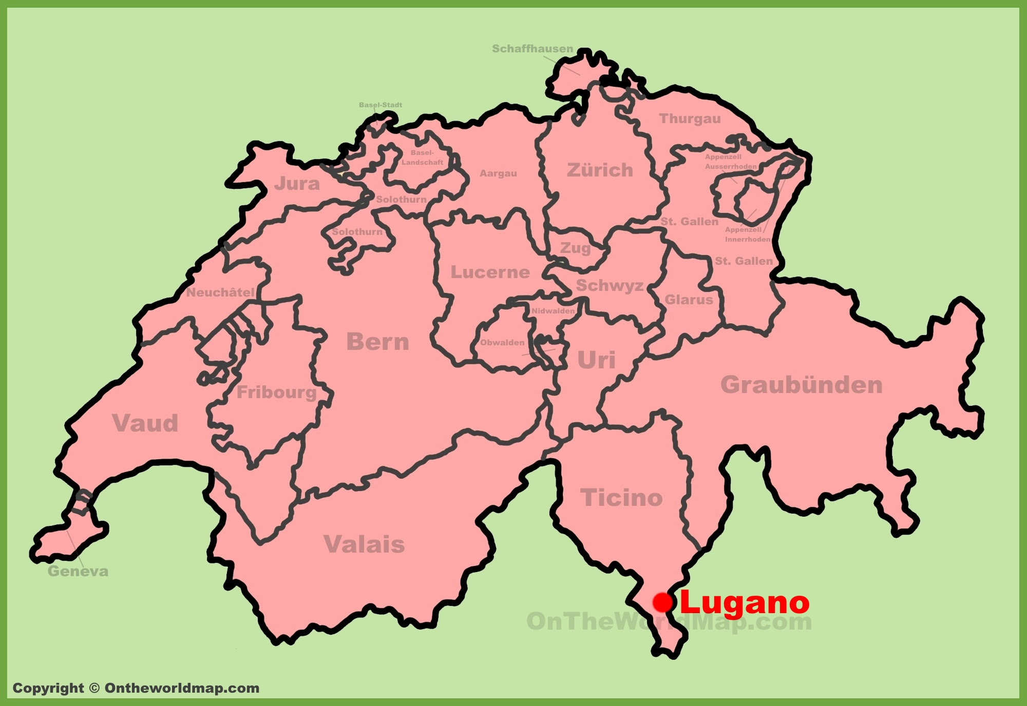 Image result for lugano map