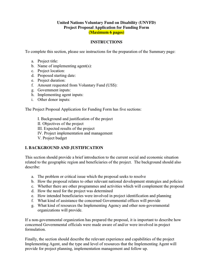 Project Proposal Sample Document Master of Template Document