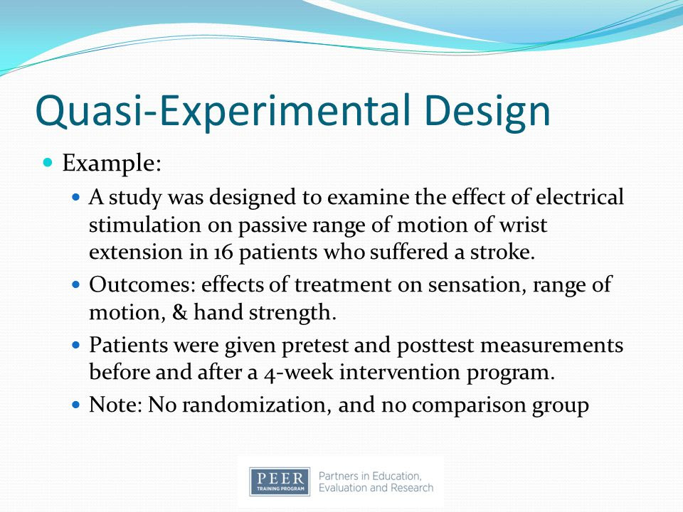 example of quasi experimental design in education