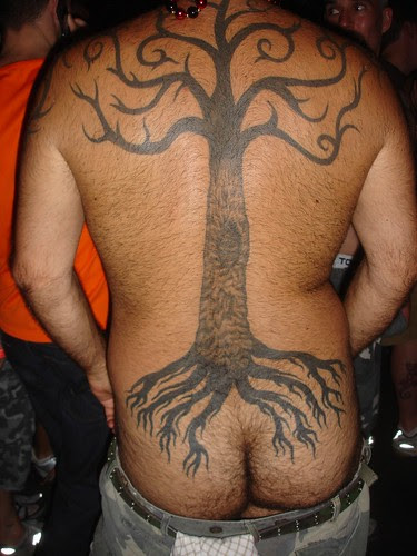 tree tatoo with roots