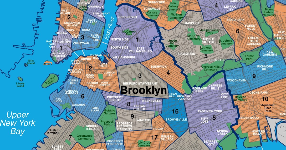 Printable Map Of Brooklyn - Printable Word Searches