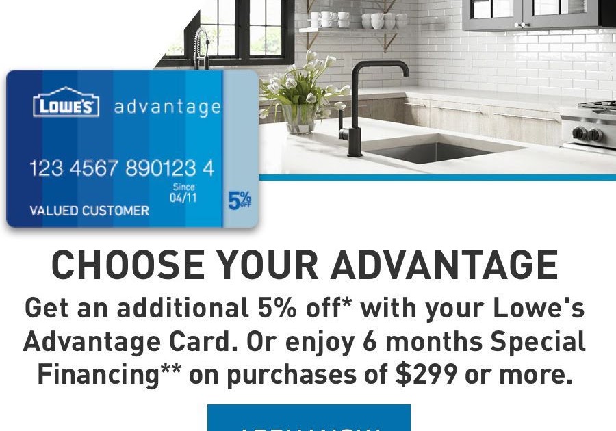 Lowes Special Financing adesignsystem