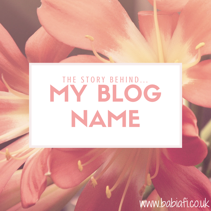 the story behind my blog name