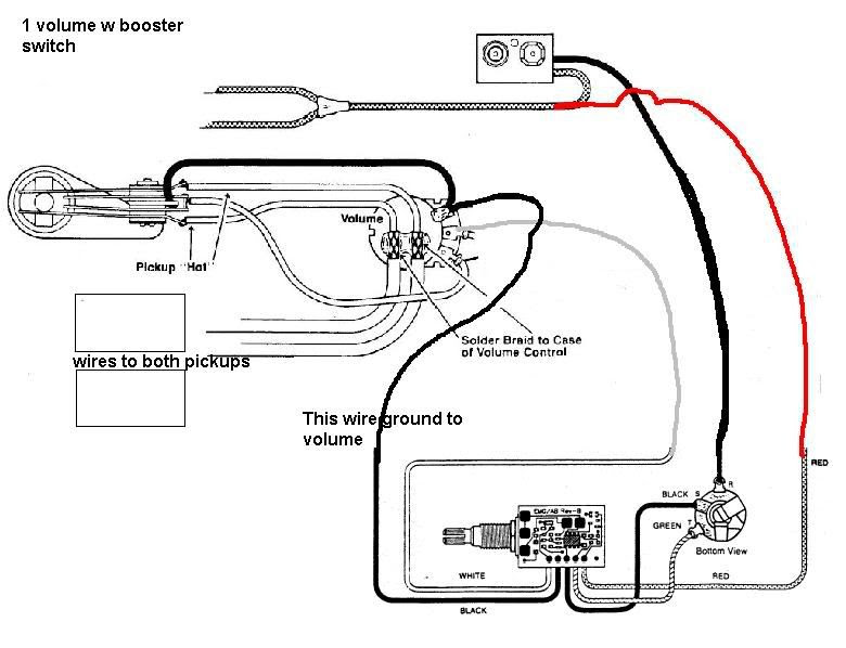 Wiring Diagram For Emg 81 85 Pickup 1 Tone 1 Volume - Complete Wiring