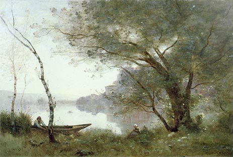 Corot - Boatman of Mortefontaine