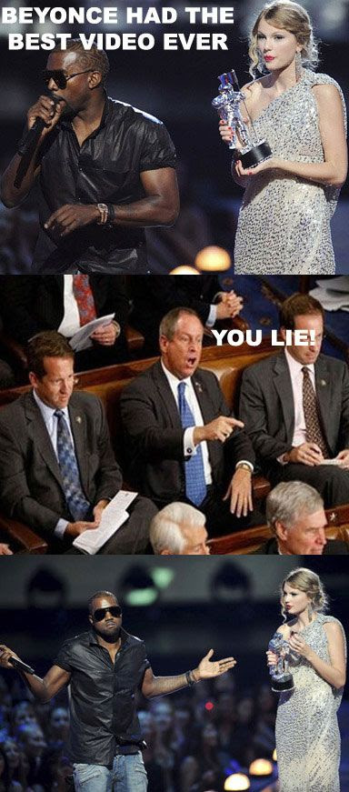 Can Kanye West and Joe Wilson be related? Hmmm....