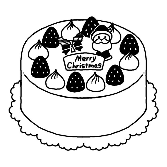 トップ100クリスマス ケーキ イラスト 手書き 日本のイラスト