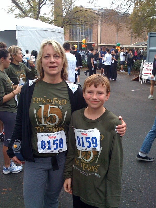 At the Finish of the Run to Feed the Hungry