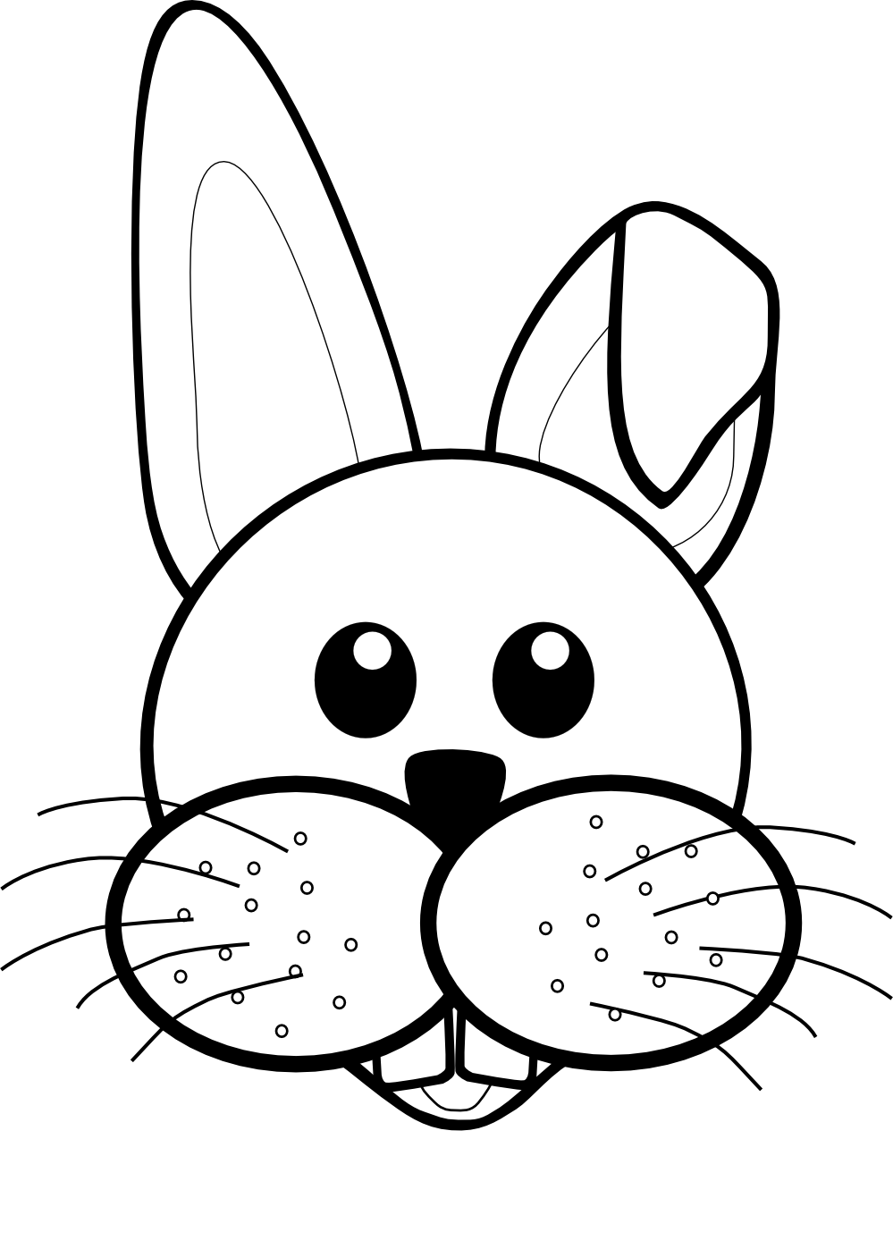 Bunny Head Outline Svg - 234+ File for Free